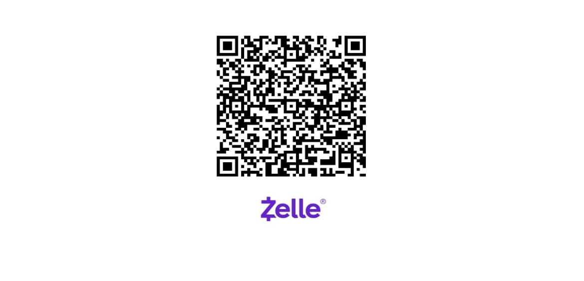 Scan this QR code with your banking app to donate via Zelle